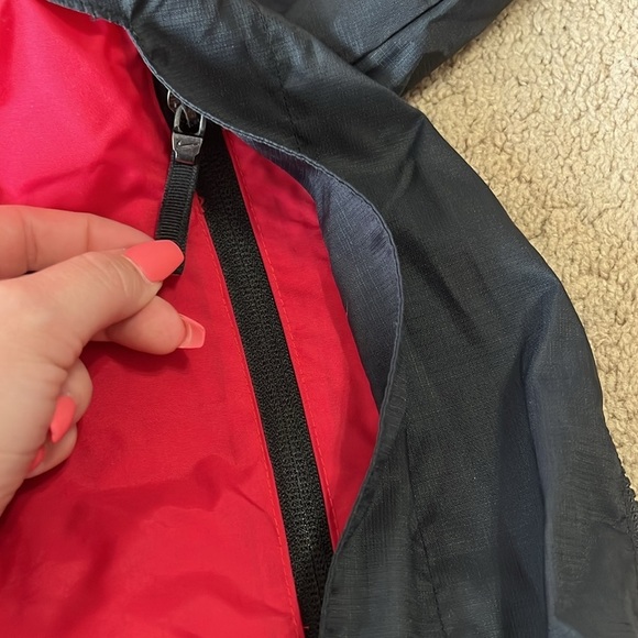 Vintage 90s Nike Center Swoosh Maryland Terrapins Terps Windbreaker Red Black - Picture 6 of 10